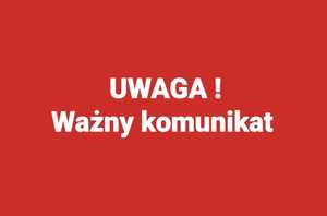 Uwaga! ważny komunikat