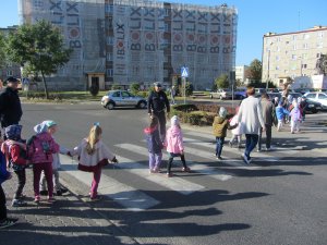 Przedszkolaki zaprosiły Policjantów