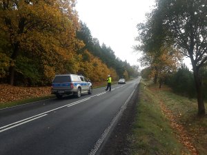 policjanci zorganizowali ruch wahadłowy na drodze