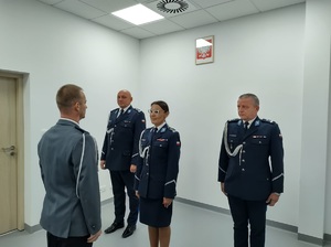 dowódca uroczystości skałda medludek Zastepcy komendanta wojewódzkiego policji w bydgoszczy